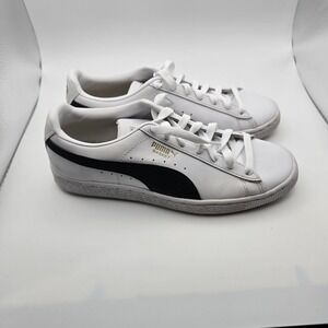Puma  Classic Size 5c Black White Casual Walking Shoes Sneakers